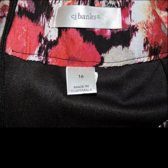 CJ Banks Floral Skirt Womens Sz 16 - Picture 3 of 4